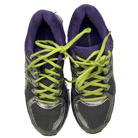 Asics Womens Gel Kayano 21 Running Shoes Purple Green Size 7 - Picture 4 of 9